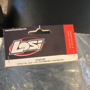 Black and Red Battery Tray / Door / Lock for SuperBaja Rey (LOS251058)